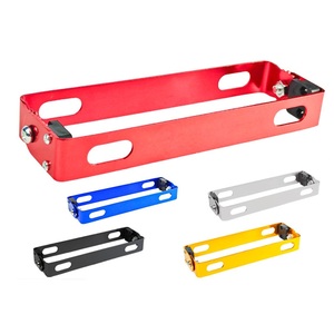 Support de <span class=keywords><strong>plaque</strong></span> d'<span class=keywords><strong>immatriculation</strong></span> universel en alliage d'aluminium CNC carré réglable pour moto et scooter électrique - Product Image 1