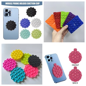 Custodia personalizzata con logo in Silicone custodia per telefono con supporto adesivo compatibile custodie antiscivolo per accessori mobili impugnatura per telefono di aspirazione - Product Image 6