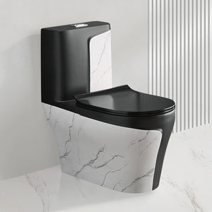 Gran oferta, diseño moderno, sanitario, cerámica, personalizado, Inodoro, una pieza, doble descarga, mármol, Color azul, inodoro - Product Image 3