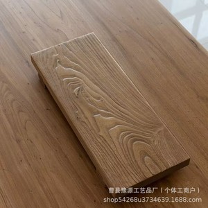 Elm Wood <b>Tea</b> Tray Rectangular Japanese Style Single Layer Solid Wood Durable For <b>Tea</b> <b>Sets</b> - Product Image 4
