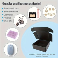 Caja de Regalo de Alta Gama en Negro Mate, Caja de Embalaje de Papel Corrugado Grueso con Propiedades Resistentes a Impactos y a la Presión
