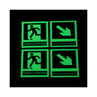 Ruban adhésif photoluminescent écologique pour marquage de signalisation de sortie de secours et bordure de marche de chemin d'évacuation en basse luminosité