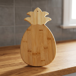 Planche à découper en bois en forme d'ananas, décorative, pour la préparation et le service des fruits, des fromages et des légumes en cuisine - Product Image 1