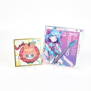 กระดานวาดภาพกราฟฟิตีแบบใช้มือพิมพ์ลายอะนิเมะญี่ปุ่นงานตามสั่งศิลปะกระดานศิลปะโฮโลแกรม <span class=keywords><strong>shikishi</strong></span> - Product Image 5