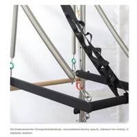 Reformer Pilates en bois avec demi-tourneuse, structure en érable, machine d'entraînement Pilates pour la création de nouveaux studios et la vente au détail de matériel de fitness CE/SGS