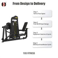 Machine de musculation professionnelle personnalisée de la série P8, presse à jambes assise à charge sélectionnable par pignon, pour usage commercial, certifiée CE