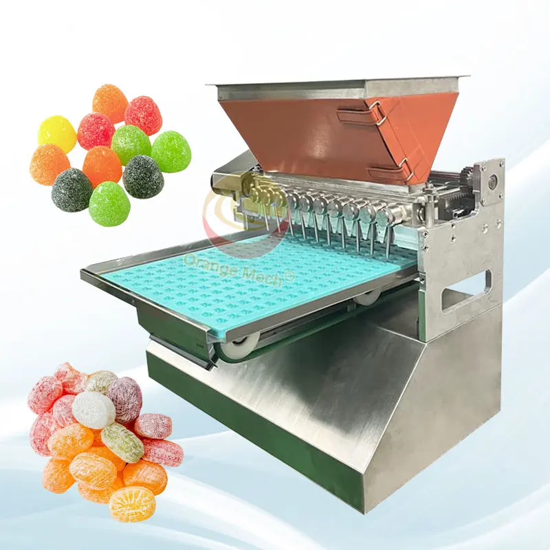 Mesin Permen beruang gummy, mesin pembuat permen cokelat, depitor otomatis penuh kecil, mesin permen karet Bonbon