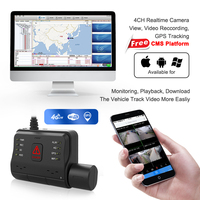 MCY haute qualité en gros 1080P 4 canaux caméra 4G Wifi Gps avant semi-camion voiture Dvr caméra CMSV6 Dash Cam