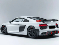 Utilisé pour la mise à niveau de l'Audi R8 de 2018 à 2020 avec kit de carrosserie séparateur de pare-chocs en fibre de carbone de type P