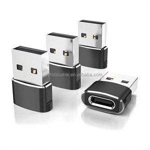 Hot Sales 2pack Aluminium Alloy <b>USB</b> a Male to <b>USB</b> C Female <b>Adapter</b> for Smart Phone Laptop Charging Transfer Sync Connector - Product Image 3