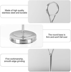 Hot Style Stainless Steel <b>Table</b> <b>Number</b> Wedding Supplies <b>Table</b> <b>Number</b> Card Seat Card <b>Holder</b> - Product Image 3