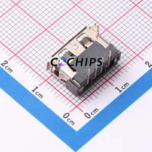 HX 10.0 QC6.3 JB USB Connector Bent Lead Through Hole Connector Type-A USB 2.0 Female Right Angle Insert - Product Image 2