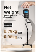 Nouvelle Arrivée Canne de Marche Légère en Alliage d'Aluminium pour Personnes Âgées, Conception à Quatre Pieds, Canne Quadripode, Capacité de Charge de 50 kg, Réglable de 77 à 100 cm