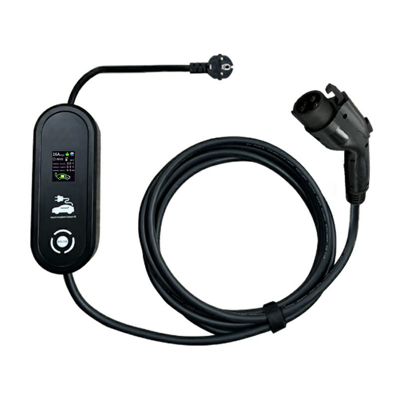 16a 3.6kw Type2 Portable Car Charger 5 Cable