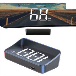 M2 Auto misuratore GPS HUD Head Display 5 pollici LCD LED proiettore parabrezza in vetro Plug Play OBD2 tachimetro con funzione orologio - Product Image 3