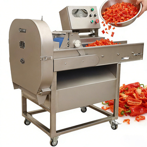 Stainless Steel Commercial Chili <b>Chopper</b> Automatic Green Pepper Slicing Machine Fresh Pepper Dicer <b>for</b> Restaurant Catering - Product Image 1