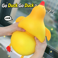 Jouet anti-stress géant en forme de canard, jouet à étirer en forme de grande oie blanche, jouet sensoriel moelleux et amusant pour soulager le stress des enfants