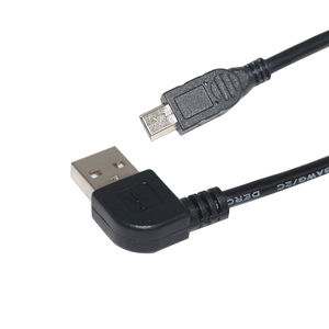 USB 2.0 Mở Rộng Điện Thoại Di Động Sạc Mục Tiêu Mirco 10 Ft Sạc 2 Amp 6 inch Chân Macro Góc Bên Phải 90 bằng Micro Cáp Usb - Product Image 3