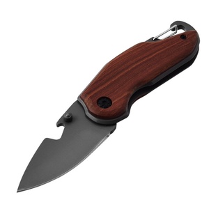 มีดพับอเนกประสงค์ X48 สแตนเลสสตีล ปรับแต่งได้ตามความต้องการ OEM สำหรับพกพา EDC กิจกรรมเอาตัวรอดกลางแจ้ง ตั้งแคมป์ DIY ด้ามไม้เกรด HK - Product Image 1