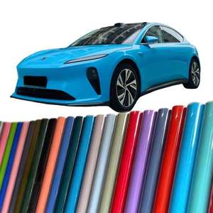 Venta al por mayor de helados de cristal de primera calidad, azul, rojo, verde, negro, película de envoltura de vinilo PET, cobertura completa de carrocería de coche, colores brillantes, PPF - Product Image 1