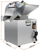 Industriële roestvrijstalen groentesnijmachine, automatische zware uitvoering, voor fruit, aardappel, ui, tomaat, commerciële keuken