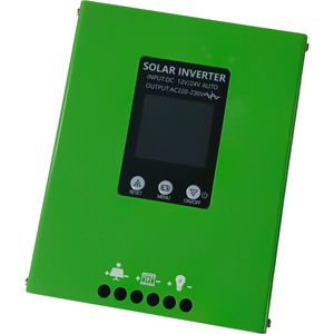500W Pure Sinus Omvormer <span class=keywords><strong>20a</strong></span> Pwm Controller Alles In Een Dc 12V/24V Naar Ac 220V Pv 50V Smart Lcd Display 2usb Uitgang - Product Image 2