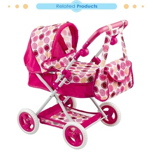 Cochecito de Juguete para Muñecas Fei Li, Éxito de Ventas, con Bolsa, Mango Ajustable y Cesta de Almacenamiento para Niños, Juguete de Simulación - Product Image 3