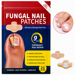 Parches Antihongos para Uñas, <span class=keywords><strong>Tratamiento</strong></span> Reparador y Nutritivo para Uñas, para Uso Nocturno, para Diferentes Tamaños de Uñas con <span class=keywords><strong>Hongos</strong></span> - Product Image 1