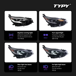 Accesorios para Auto, Faro Delantero 2021-2025, Actualización Modificada, Nuevo DRL, Señal de Giro Dinámica, 12V, 8000 Lúmenes, 7500K - Product Image 3