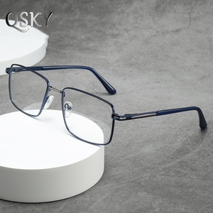 2025 nuevos hombres Metal rectángulo <span class=keywords><strong>luz</strong></span> <span class=keywords><strong>azul</strong></span> <span class=keywords><strong>gafas</strong></span> ópticas <span class=keywords><strong>gafas</strong></span> <span class=keywords><strong>graduadas</strong></span> de presbicia Retro de moda de alta calidad - Product Image 1