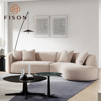 Canapé d'angle moderne en tissu cachemire, design simple, style nordique de luxe, pour salon, mobilier de maison