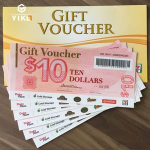<span class=keywords><strong>Bons</strong></span> cadeaux <span class=keywords><strong>de</strong></span> sécurité personnalisés, coupons, billets pour les événements, <span class=keywords><strong>impression</strong></span> papier avec fonction <span class=keywords><strong>de</strong></span> sécurité - Product Image 2