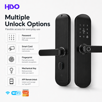 Serrure de porte intelligente Wi-Fi avec commande vocale, minuterie, application et télécommande, verrou électronique intelligent