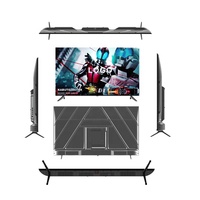 Téléviseur intelligent Android WiFi LED QLED Ultra HD FHD 2K 4K AG OEM 15 19 32 40 43 50 55 65 75 85 pouces