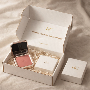 Blush Beauty Mailer Box Custom Printed Corrugated E Flute Standard Self Locking Mailer Box Custom Logo Custom Wholesale - Product Image 2