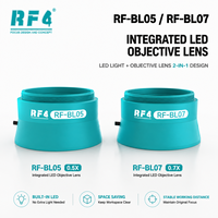 Lentes Objetivas LED Integradas RF4 BL05 BL07 Innovadoras, 0.5X 0.7X, Luces para Microscopio para Reparación de Teléfonos e Inspección de PCB