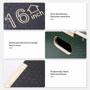 Caja de Salto de Madera de 20"x24"x30" con Garantía de Calidad, Equipo de Fitness para <span class=keywords><strong>CrossFit</strong></span>, Gimnasio y Entrenamiento de Fuerza en <span class=keywords><strong>Casa</strong></span> - Product Image 5