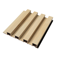 Revestimiento de Pared de Madera Ecológica de Nogal, Paneles de WPC para Uso en Hoteles, Paneles Decorativos de Fácil Instalación de Rucca, Tamaño 177x21.5