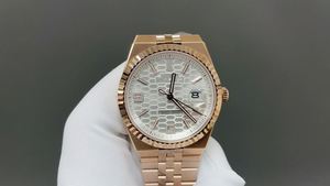 Montre automatique mécanique de qualité supérieure, cadran de 40 mm, acier 904L, mouvement 7315, or rose, motif nid d'abeille, montre de plongée - Product Image 2