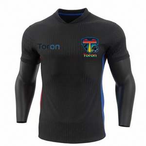 Футболка «Барселона» в винтажном стиле, новый дизайн, сезон 2025/26, персонализированная клубная футбольная форма с индивидуальным номером и именем, спандекс/полиэстер - Product Image 1