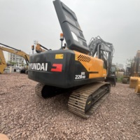Excavadora Usada de Segunda Mano Hyundai HX220HD HX220 Original de Corea, Máquina Excavadora Hidráulica Pesada de 22 Toneladas en Venta