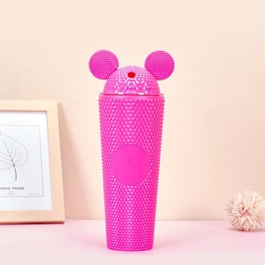Mignon gobelet de voyage réutilisable en plastique à double paroi avec paille et couvercle, motif <span class=keywords><strong>Mickey</strong></span> <span class=keywords><strong>Mouse</strong></span>, 710 ml - Product Image 5