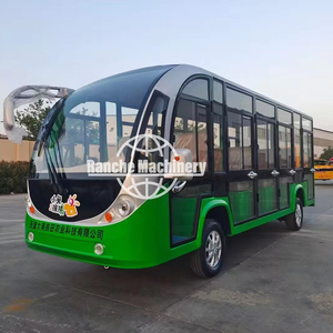 Mini autobús turístico eléctrico de 14 plazas para zoo y parques temáticos, autobús de enlace usado para turismo para viajes turísticos en coche y autobús - Product Image 1