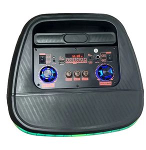 Haut-parleur portable sans fil de 12 pouces pour système karaoké 5.0, micro, lumières LED RGB, 60W, lecteur audio, enceinte extérieure, double microphone - Product Image 5