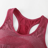 Ensemble Sport Femme : Top de Yoga Taille Haute, Legging de Cyclisme Uni, Soutien-Gorge de Sport Sans Manches pour Musculation et Fitness
