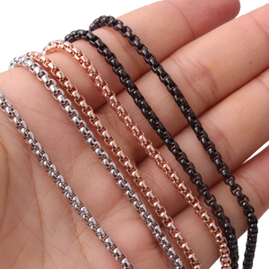 Collier chaîne en <span class=keywords><strong>acier</strong></span> <span class=keywords><strong>inoxydable</strong></span> 316L plaqué PVD or 18 carats argent pendentif Hiphop collier noir pour hommes <span class=keywords><strong>bijoux</strong></span> - Product Image 6