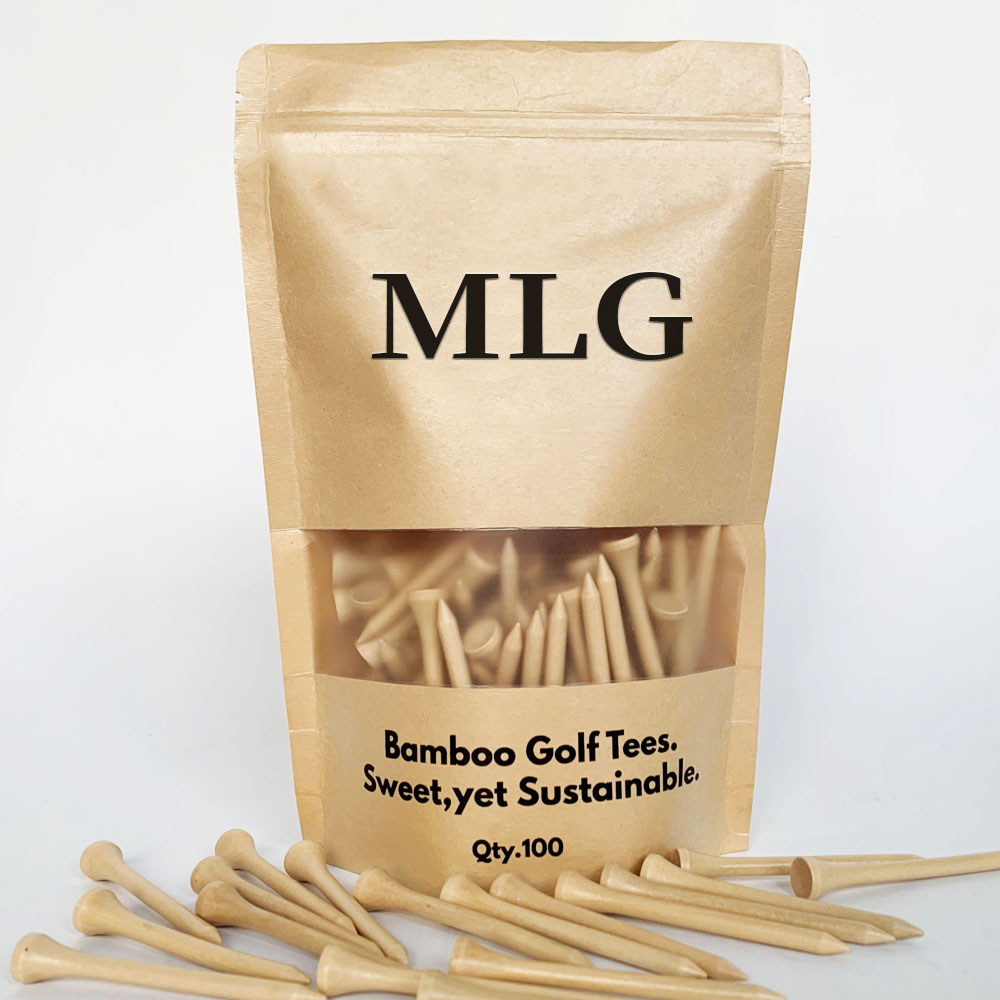 Wholesale Manufacturer High Quality Golf Pegs Custom Logo Natural Wood Bamboo Golf Tees