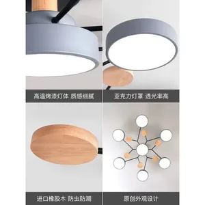 Bắc Âu Phong Cách Hiện Đại Tối Giản Macaron Đèn Châu Âu AC Powered Sắt Cơ Sở PC Bề Mặt Cơ Thể Cho Nhà Văn Phòng Phòng Khách Phòng Ngủ - Product Image 3