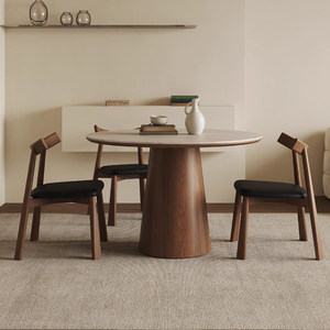 <span class=keywords><strong>Tavolo</strong></span> <span class=keywords><strong>da</strong></span> <span class=keywords><strong>Pranzo</strong></span> Moderno <span class=keywords><strong>Rotondo</strong></span> in Legno Massello <span class=keywords><strong>con</strong></span> Piano in Marmo per 8 Persone, Ecologico e Impermeabile, Mobili Assemblati - Product Image 3