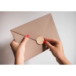 Étiquettes autocollantes rondes en papier kraft personnalisées 1,5 pouce Merci de votre soutien à ma petite entreprise Cadeau artisanal Écologique - Product Image 2